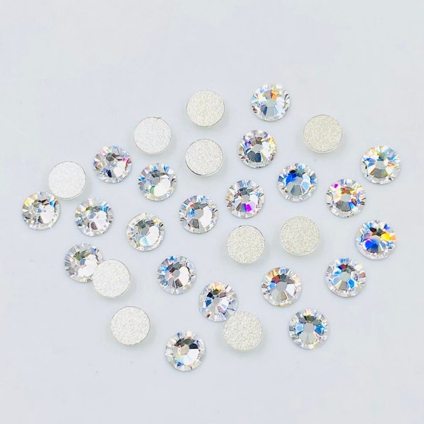 Strass Swarovski 2058 Crystal White Flatback No-Hotfix Strasssteine (ss5, ss6, ss7, ss8, ss9, ss10) Nail Art**