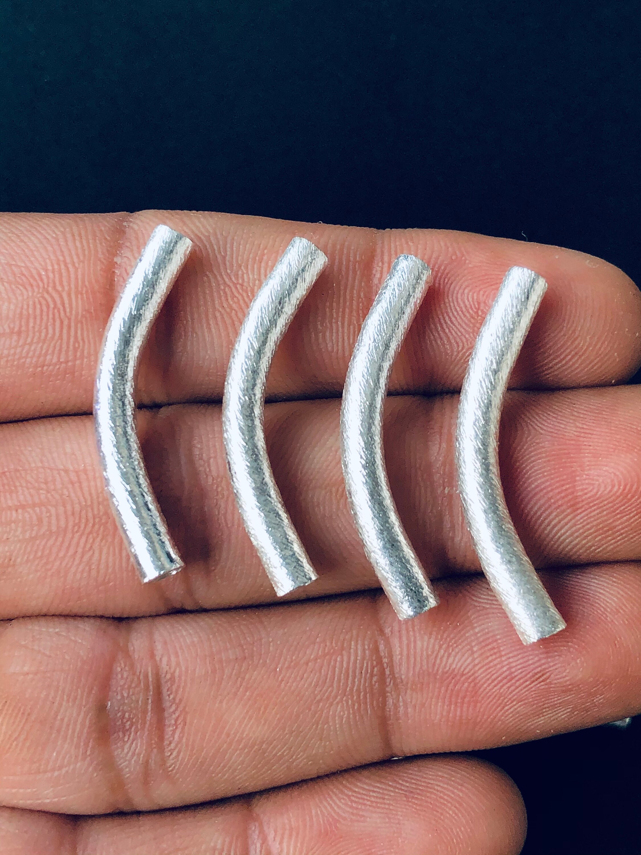 Curved tube beads for jewelry making Clearance