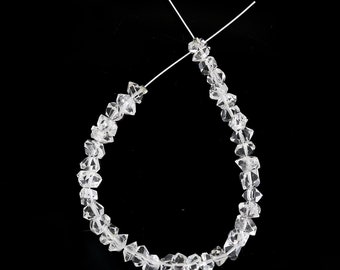 Herkimer Diamond Quartz Nuggets, 4-5mm Clear Quartz Crystals, Rough Stone
