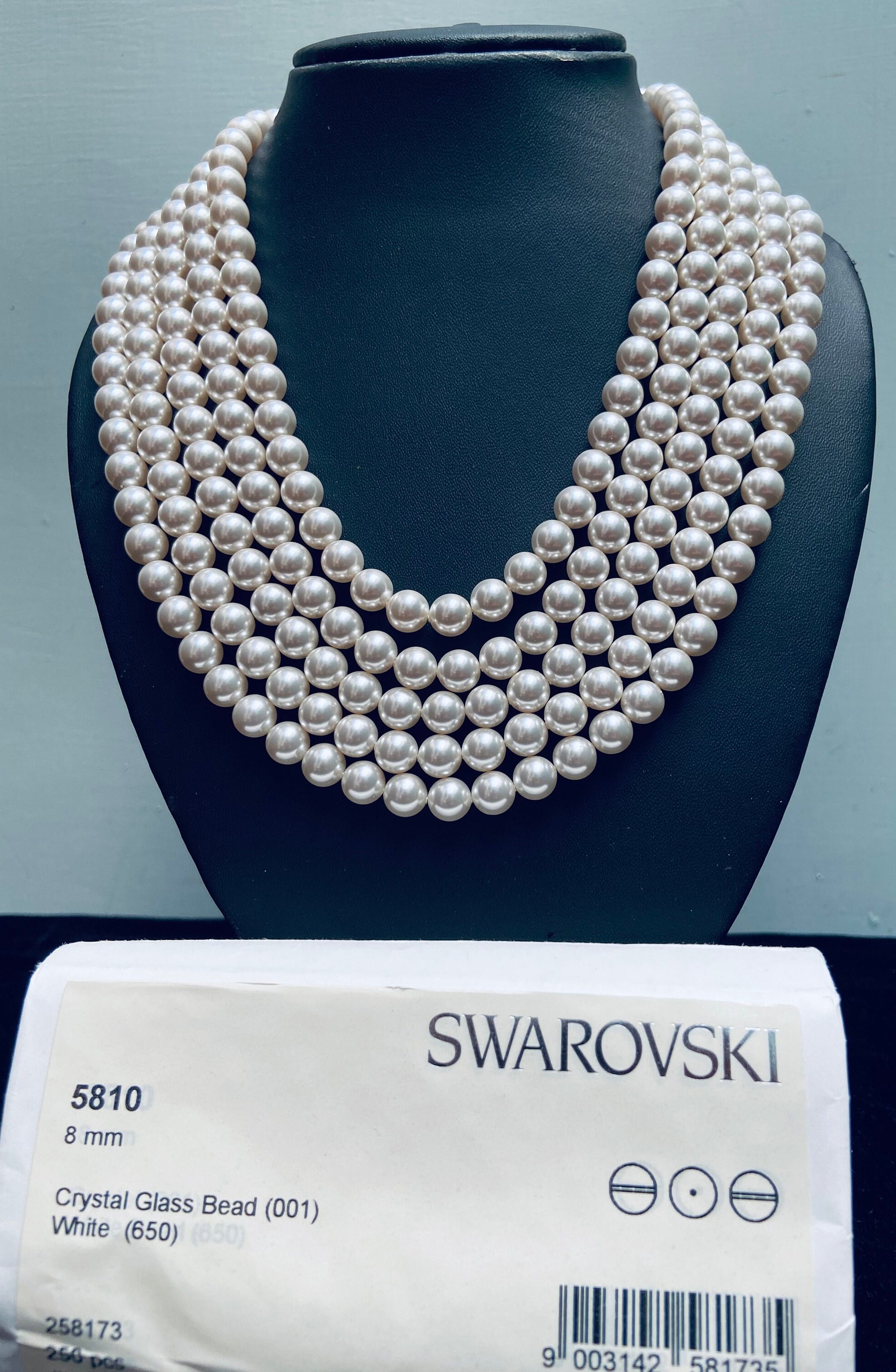 売れ筋がひ新作！ Crystal White (001 650) Genuine Swarovski 5810 Pearls Round スキー