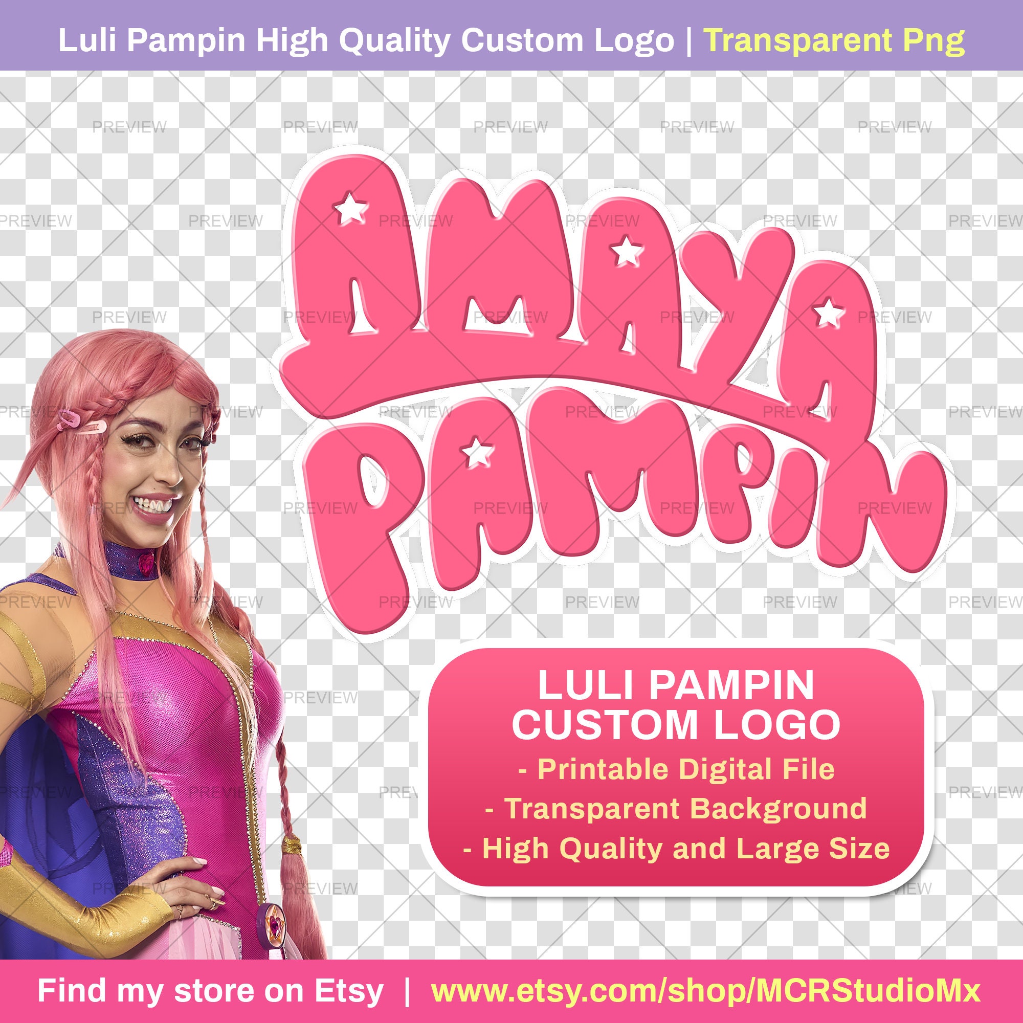 NEW Custom Logo Luli Pampin Printable File High Quality Etsy México