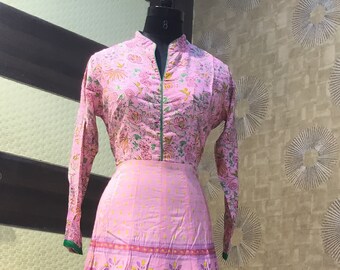 Indian Jaipuri Kurtis Kurta Gown  Casual Wear Maxi Dress Size:L,XL,XXL