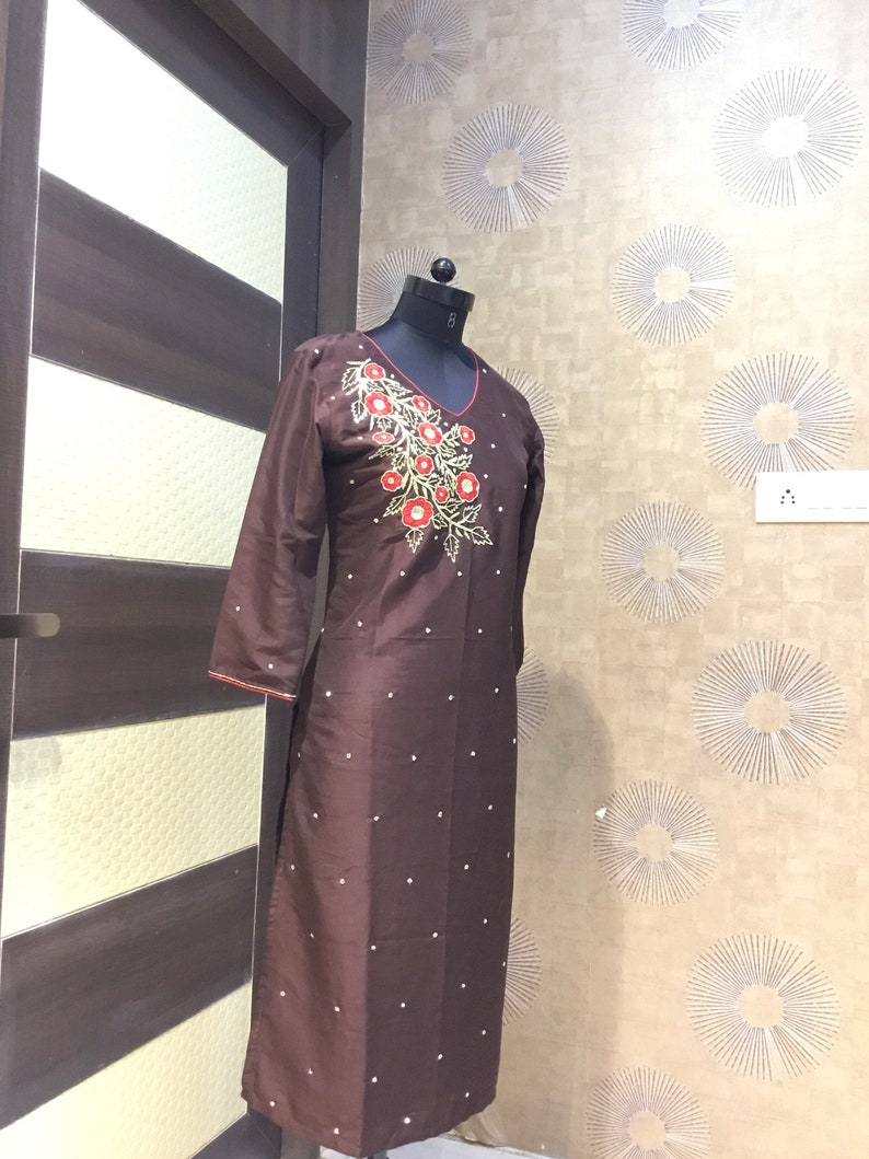 Indian Jaipuri Kurtis Designer Kurtis Party Wear Embroidery Kurti Kutis Kurta Hand Work