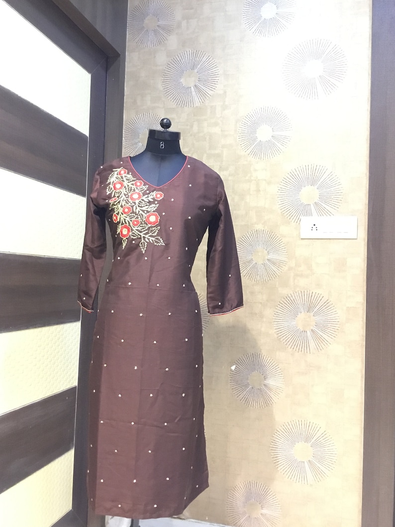 Indian Jaipuri Kurtis Designer Kurtis Party Wear Embroidery Kurti Kutis Kurta Hand Work