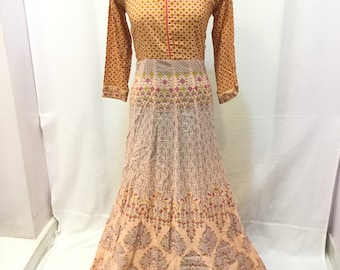 Jaipuri Kurti Kurta Gown Maxi Dress
