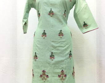 Indian Raghvanshi Handmade Designer Kurti Kurtis Kurta Woman Tops Ladies Dresses Casual Tunic Tops Dress