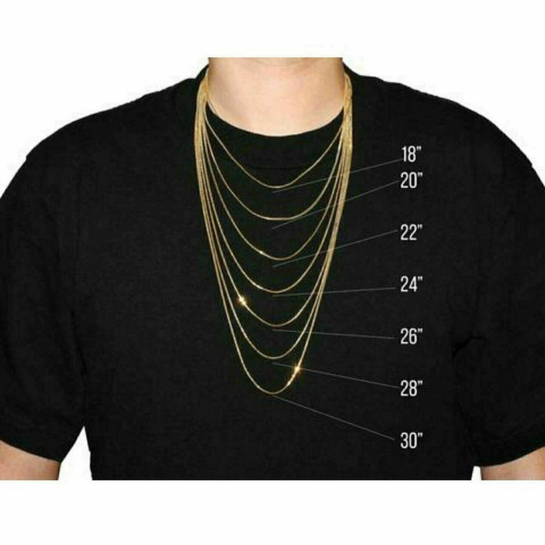 18in chain on neck