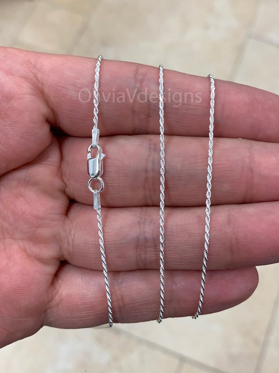 925 Sterling Silver 2MM Italian snake chain 24 necklace men female GIFT  charm