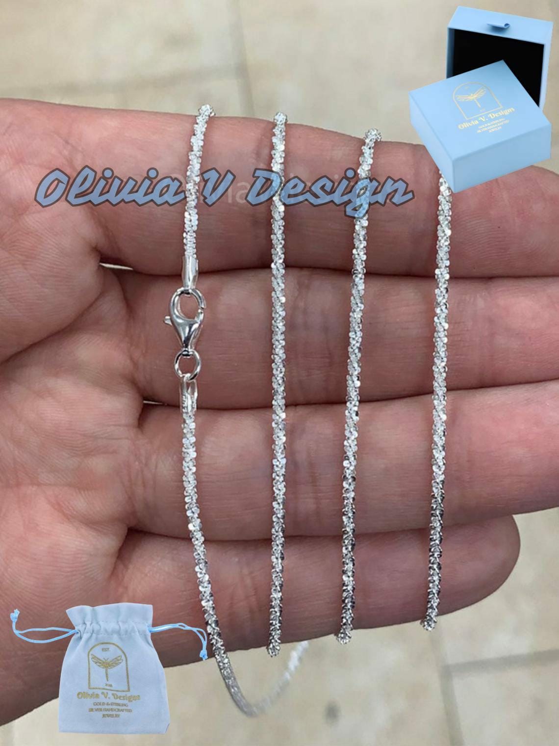 TATIANA☆[SILVER925] French Twist Chain Necklace Designer fashion, Seoul-fully created | W Concept