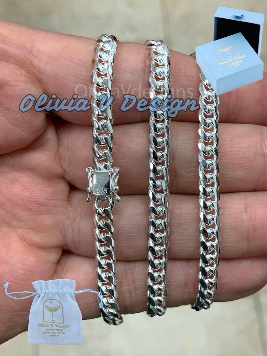 Kette Herren Massive 925er Silber Panzerkette – Echte Sterling Silberkette Für Damen & Herren Halskette Herren Silber