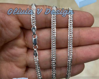 NKlaus Bracciale in argento 925 22cm Catena da donna