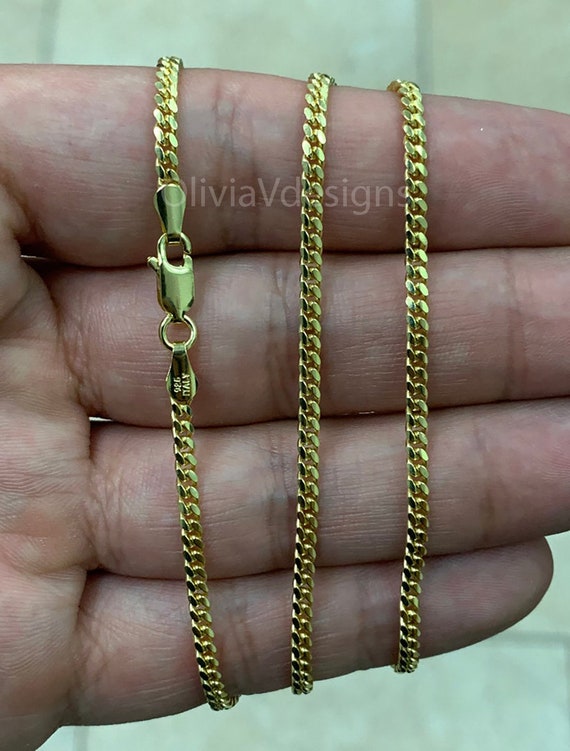 Sterling Silver Miami Cuban Link Chain - Genuine Italian Made 3mm / 20