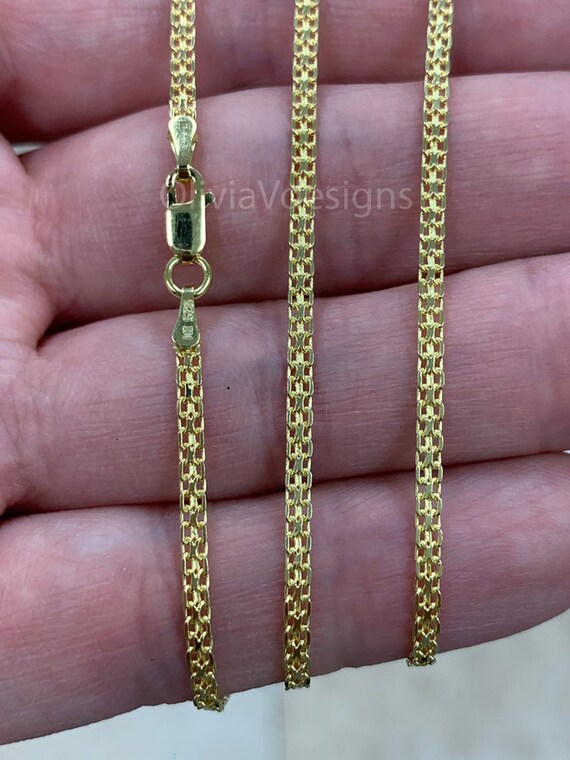 925 Sterling Silver Flat Bismark Chain 