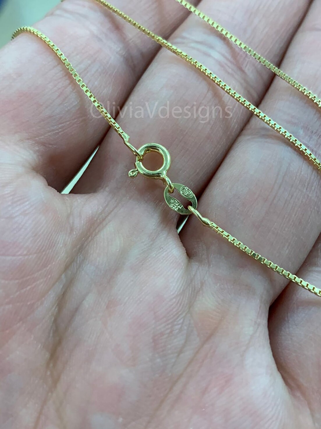 925 Sterling Silver Over 14K Gold Over Sterling Silver 1.00mm