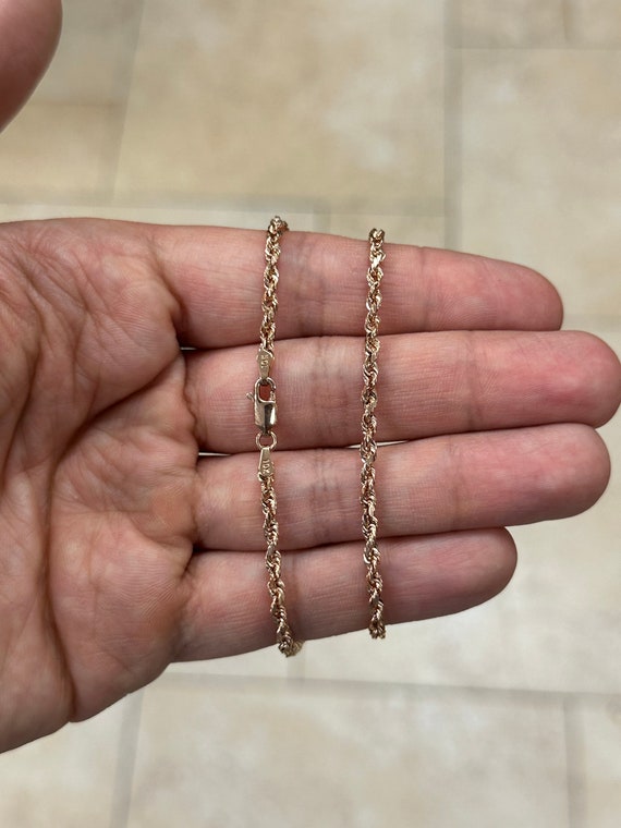 16 inch 14k sale rose gold chain