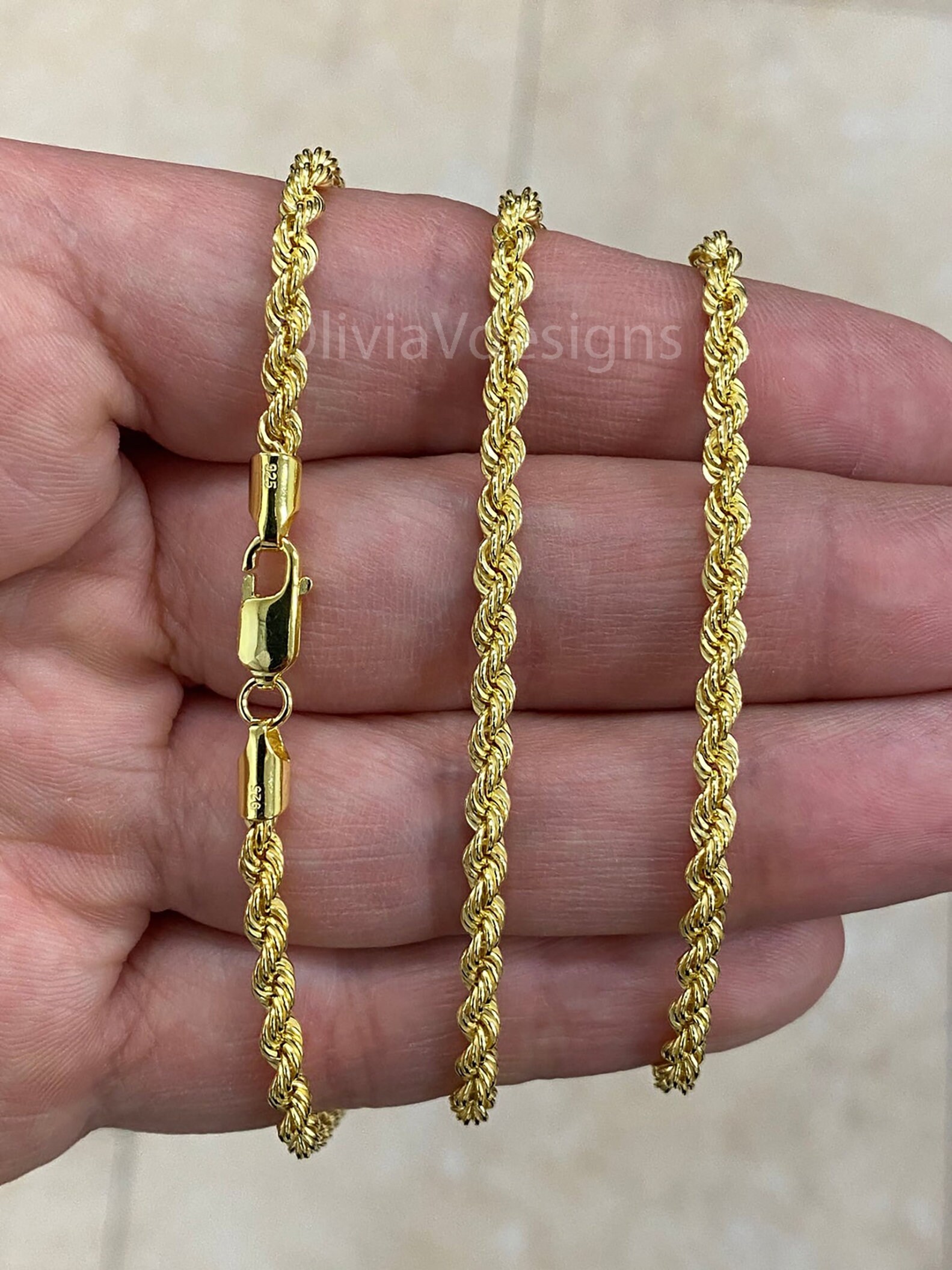 Solid 14k Yellow Gold Over 925 Sterling 