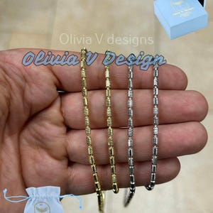 Diamond-Cut 3mm Barrel Beaded 925 Sterling Silver Chain - Made In Italy