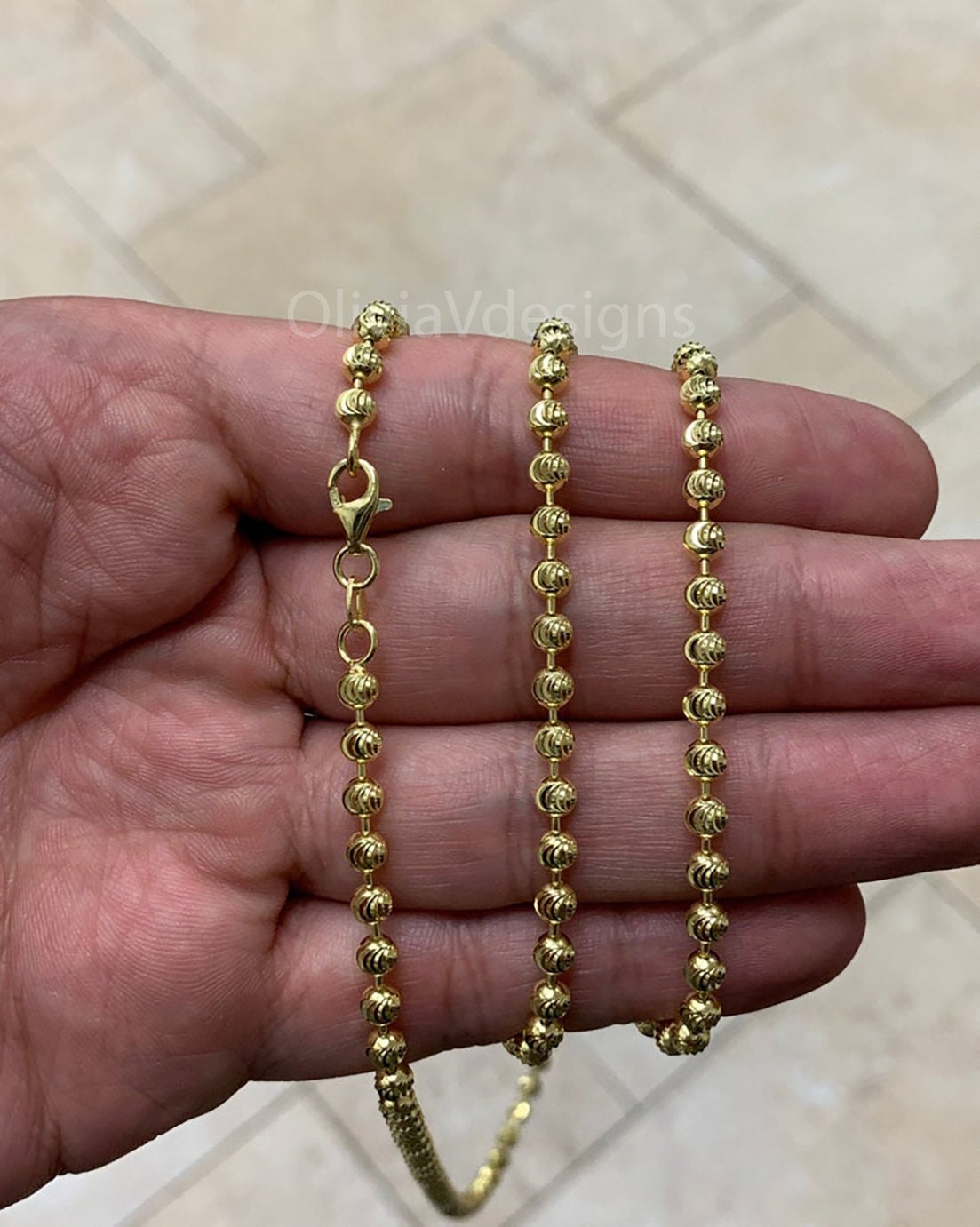 Moon cut ball chain deals