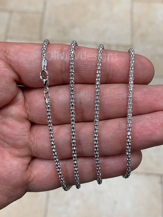 Silver rhodium chain deals
