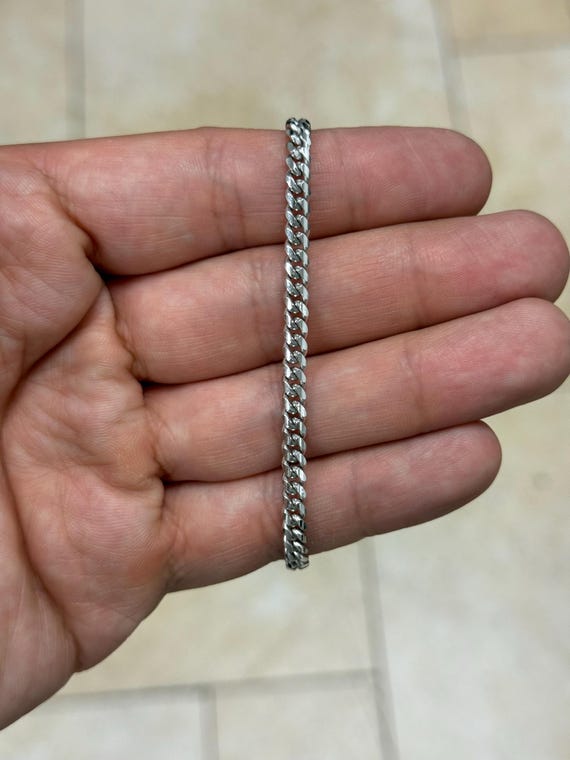 Bracciale Catena In Argento A Maglie Incrociate - Foto 10