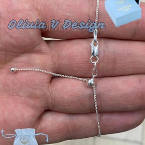 Sterling Silver Curb Cuban Chain: Adjustable Necklace, Anti-Tarnish
