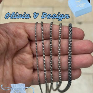 Oxidized Sterling Silver Popcorn Chain: Bali Braided Necklace