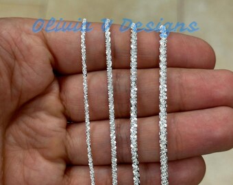 Collana A Catena Spiga In Argento 925 Tuscany Silver, Lunghezza 46 Cm, Per Donna, Con Hallmark E Confezione Regalo