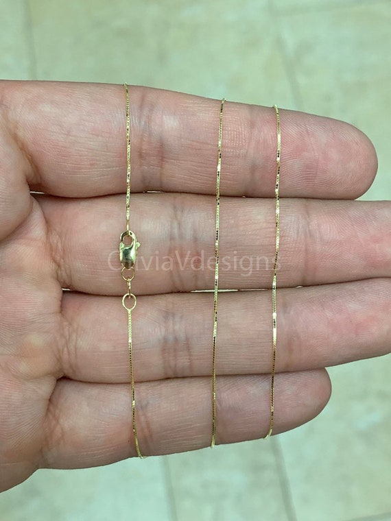 Braided/Twisted Wheat-style Chain, Extra Petite, Gold-tone Finish