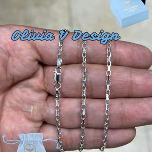 Sterling Silver Forzentina Link Chain Necklace - 2.2mm Italian Design