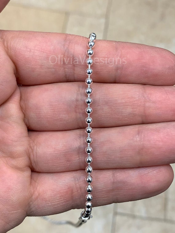 BC090402 Details about Thin 22" Sterling Silver Bead Chain Weighs 5.0 grams BC090402 Details about Thin 22" Sterling Silver Bead Chain Weighs 5.0 grams