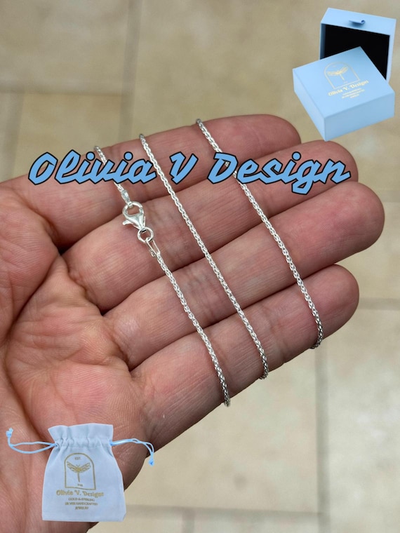 Collana Catena Spiga Argento 925 - Markylis - Varie Lunghezze, Made In Italy