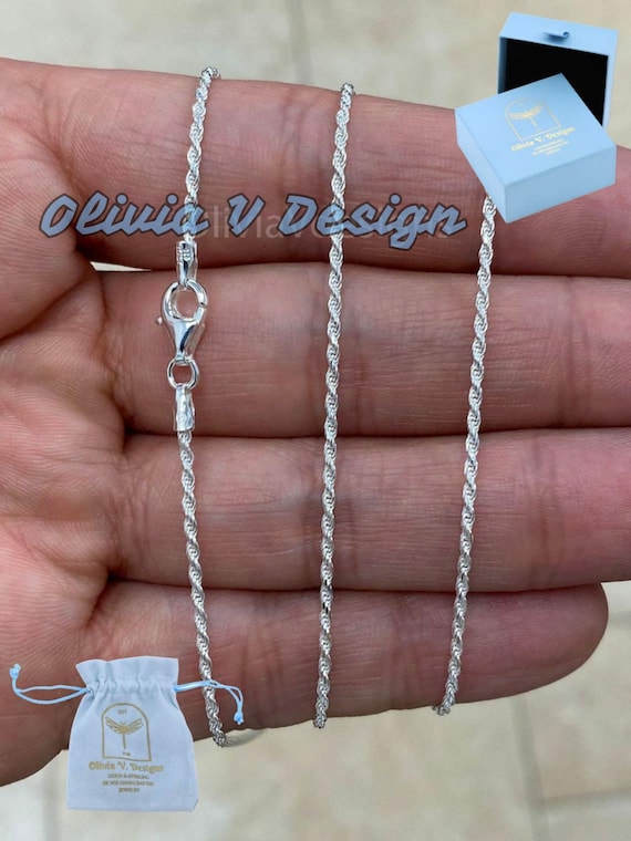 贈る結婚祝い 925 ソリッド スターリング ロープ イタリアン シルバー シルバー
