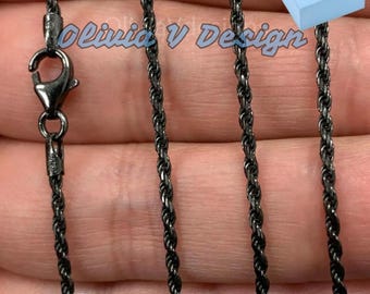 rhodium plated sterling silver chain Black Friday Top Sellers
