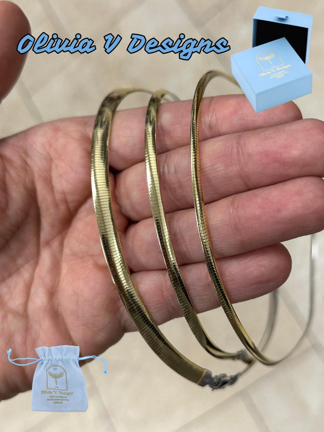オメガチェーン ネックレス リバーシブル ゴールド シルバー リバーシブルスターリングシルバーオメガチェーンネックレス：ツートン