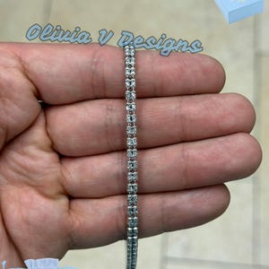 Diamond-Cut Sterling Silver Ice Chain: Rhodium Bracelet, Anklet, Necklace