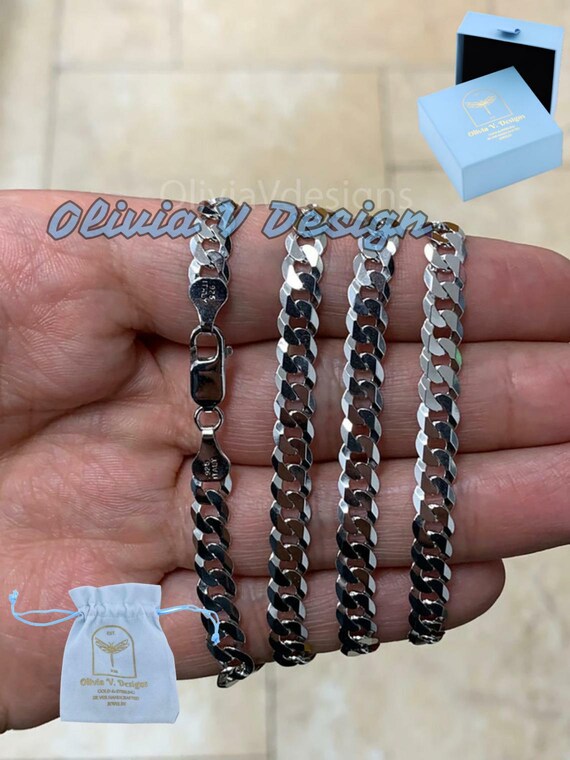 Collana Con Catena A Maglie Dritte In Argento Sterling 1,80 Mm - Argento Italiano .925 - Italia - Foto 2