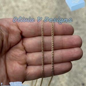 Cadena de eslabones cubanos de oro amarillo macizo de 18 quilates, collar para hombre y mujer