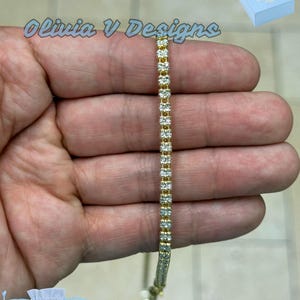 Diamond-Cut Ice Link Chain: 14k Gold Plated Sterling Silver Bracelet or Necklace