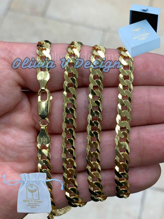 Collana Lunga In Argento 925 Placcato Oro Giallo 18kt Con Pendente In - Foto 2