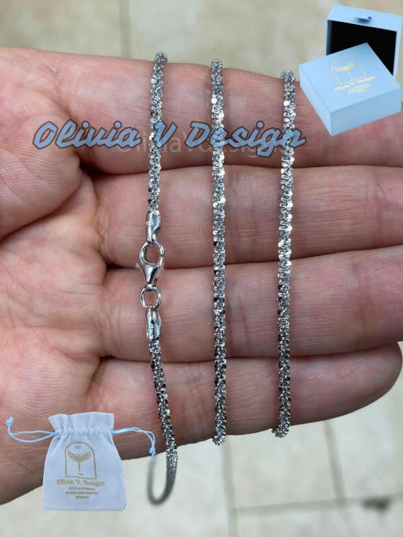 Collana Figaro In Argento 925 Sterling - Design Italiano, Taglio