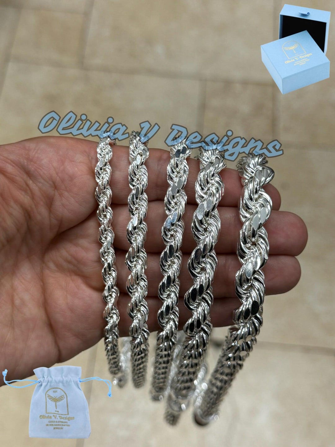 Silver Rope Necklace