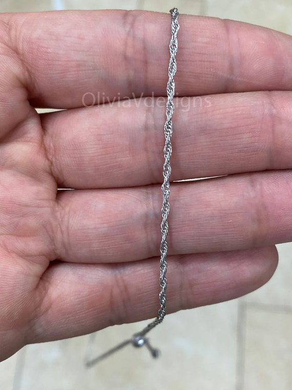 Adjustable sterling clearance silver chain