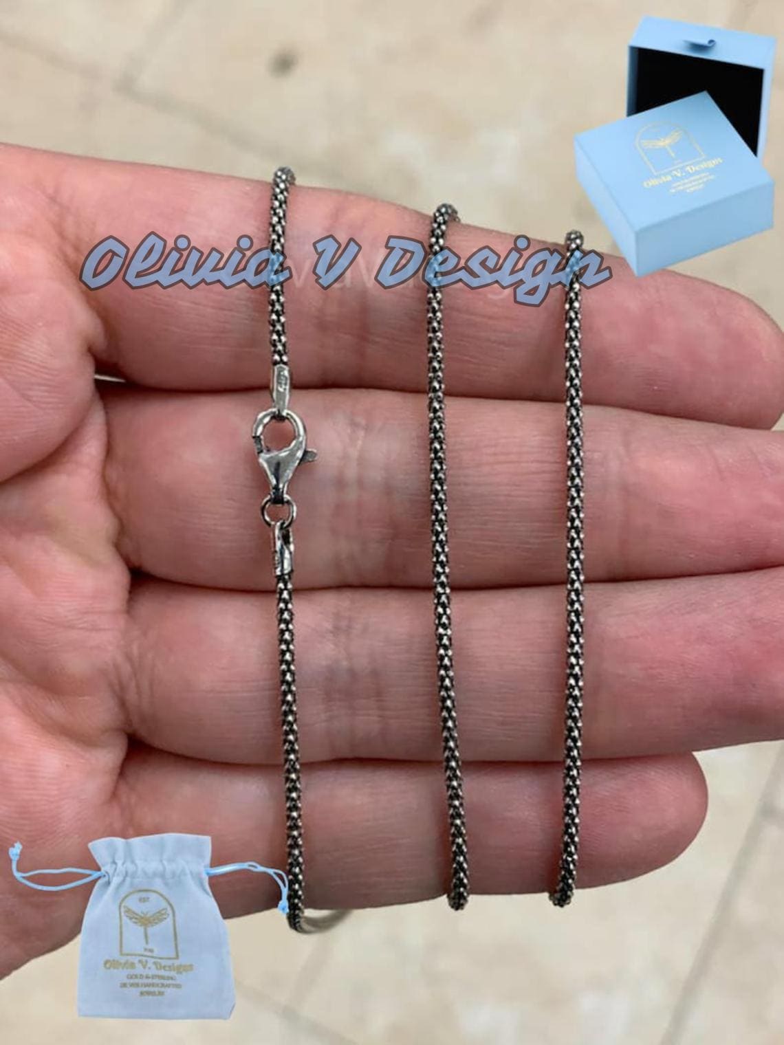 Bling Jewelry Collana A Catena Coreana In Stile Bali Con Nucleo A - Foto 6
