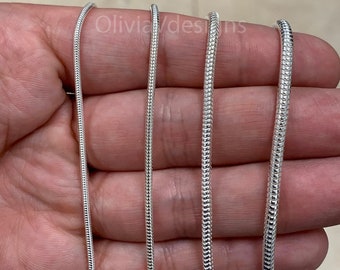 Sterling Silver Antiqued Snake Charm on a Sterling Silver Chain Necklace 16 in-20 in Sterling Silver Antiqued Snake Charm on a Sterling Silver Chain Necklace 16 in-20 in