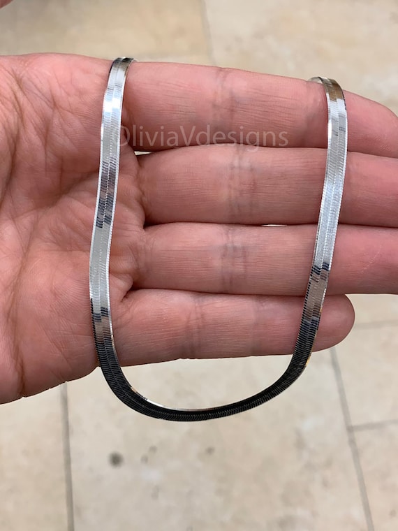 4.50mm Herringbone Chain 925 Sterling 