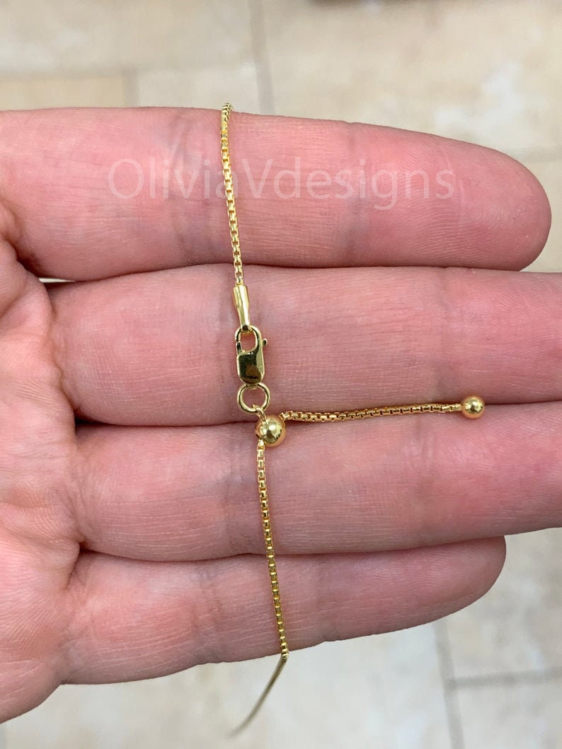  14K Gold Plated 925 Sterling Silver Necklace Shortener