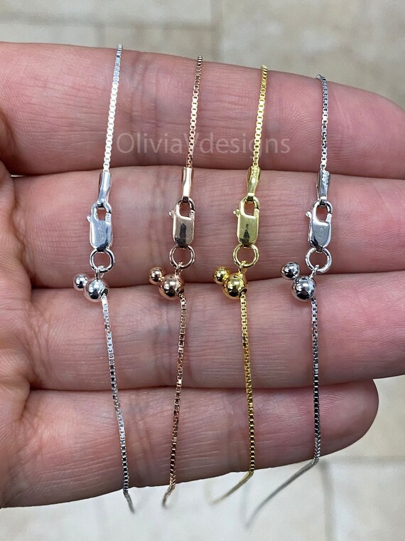 Silver chain 14k best sale