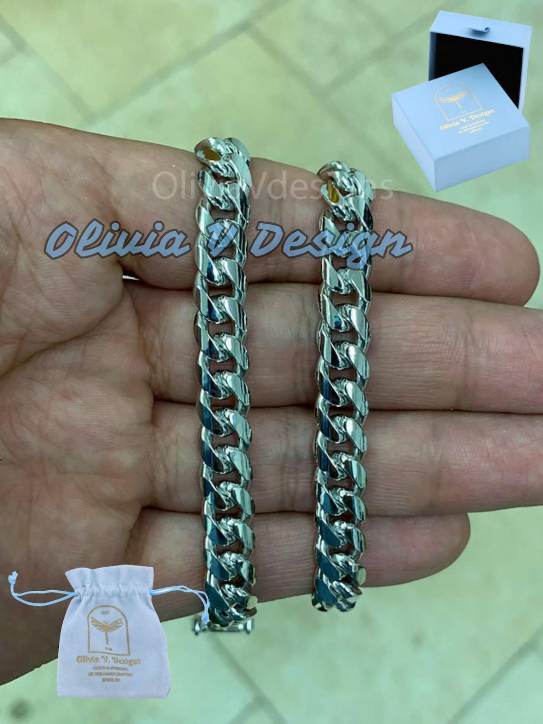 ThommyThaiJewelry　キューバンカーブチェーンリンク 925 ThommyThaiJewelry キューバンカーブチェーンリンク 925