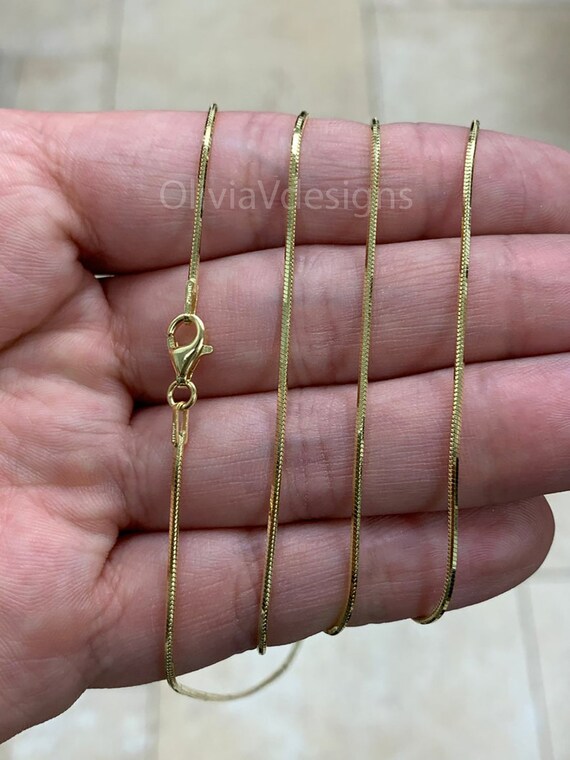 925 Sterling Silver Snake Chain 1mm 
