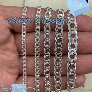 Sterling Silver Rambo Chain Necklace: Italian 925 Silver